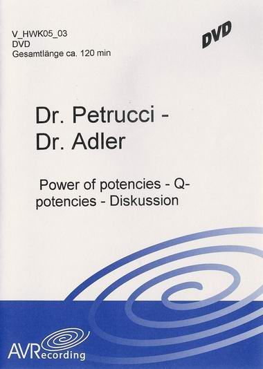 The power of potencies: from 1M to MM (engl.) / Q-potencies: retrospective of its use during 15 years in Brazil (engl.) (DVD)