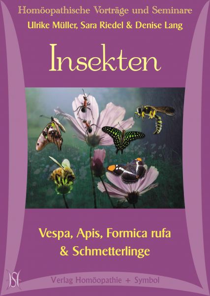 Insekten. Vespa, Apis, Formica rufa & Schmetterlinge