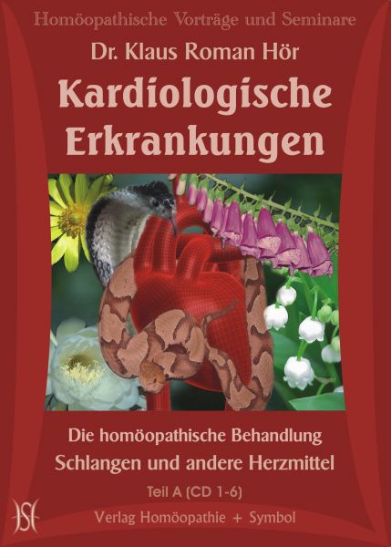 Kardiologische Erkrankungen. Homöopathische Behandlung mit Schlangen und andere Arzneien.