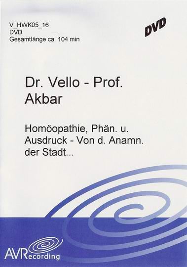 Homeopathy, phenomenology and expression (engl.) / Von der Anamnese der Stadt zur Essenz des Urbanen (deutsch) (DVD)